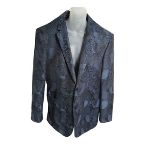 Bogosse Men's Slim Fit Structured Suit Blazer Jacket Business Formal Size 44